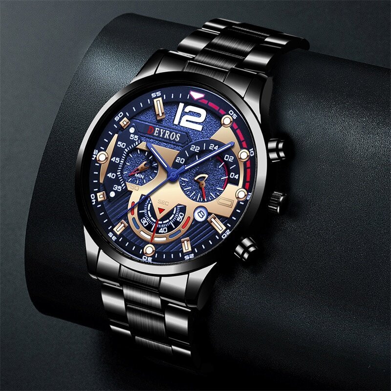 fashion mens stainless steel watches luxury quartz wristwatch calendar luminous clock men business casual watch reloj hombre fashion mens stainless steel watches luxury quartz wristwatch calendar luminous clock men business casual watch reloj hombre