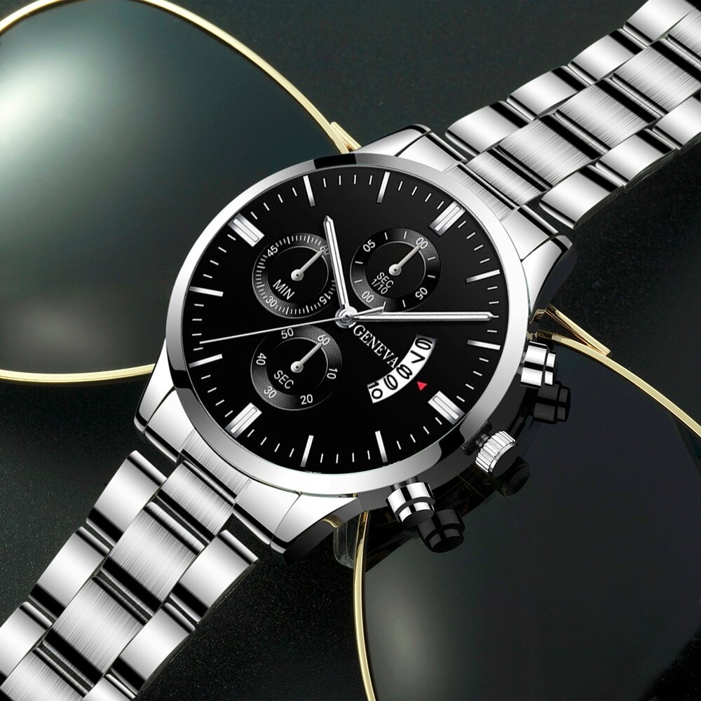 fashion mens watches luxury silver stainless steel quartz wrist watch man business watch for men calendar clock reloj hombre fashion mens watches luxury silver stainless steel quartz wrist watch man business watch for men calendar clock reloj hombre