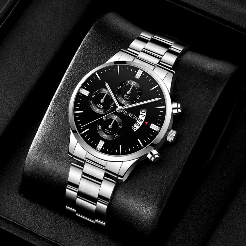 fashion mens watches luxury silver stainless steel quartz wrist watch man business watch for men calendar clock reloj hombre fashion mens watches luxury silver stainless steel quartz wrist watch man business watch for men calendar clock reloj hombre
