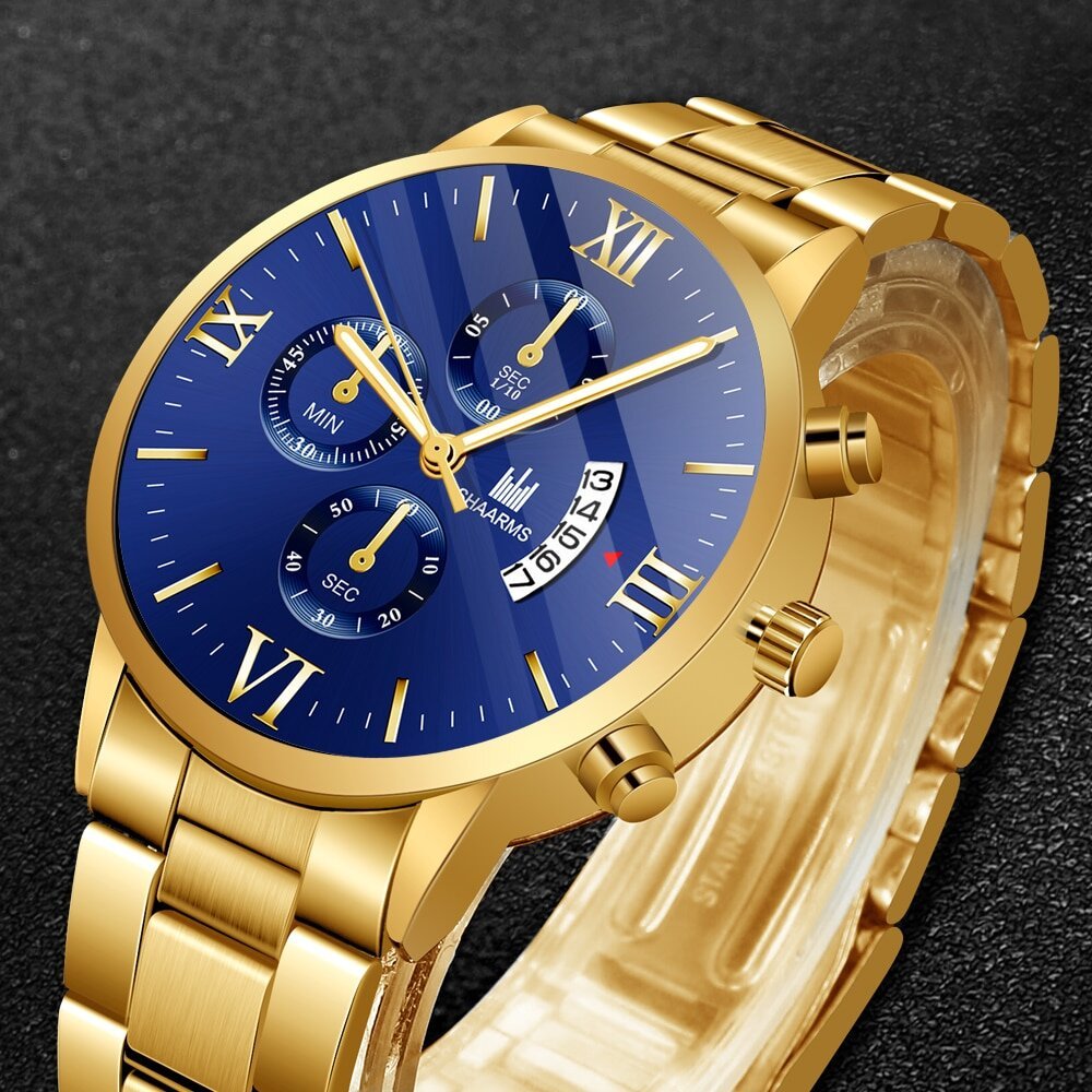 mens fashion business quartz watch fashion fake three eye six pin calendar men watch stainless steel belt men watches mens fashion business quartz watch fashion fake three eye six pin calendar men watch stainless steel belt men watches