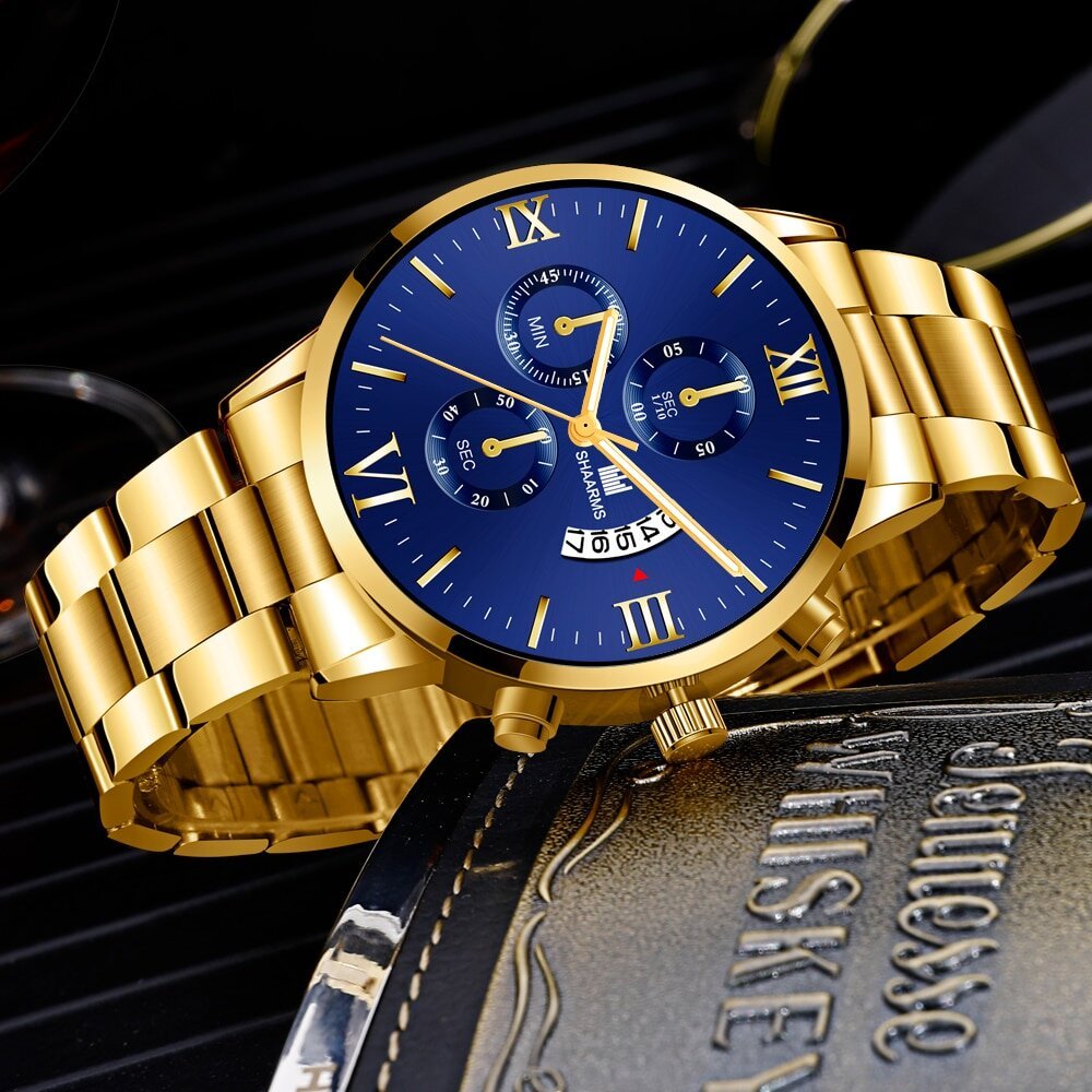 mens fashion business quartz watch fashion fake three eye six pin calendar men watch stainless steel belt men watches mens fashion business quartz watch fashion fake three eye six pin calendar men watch stainless steel belt men watches