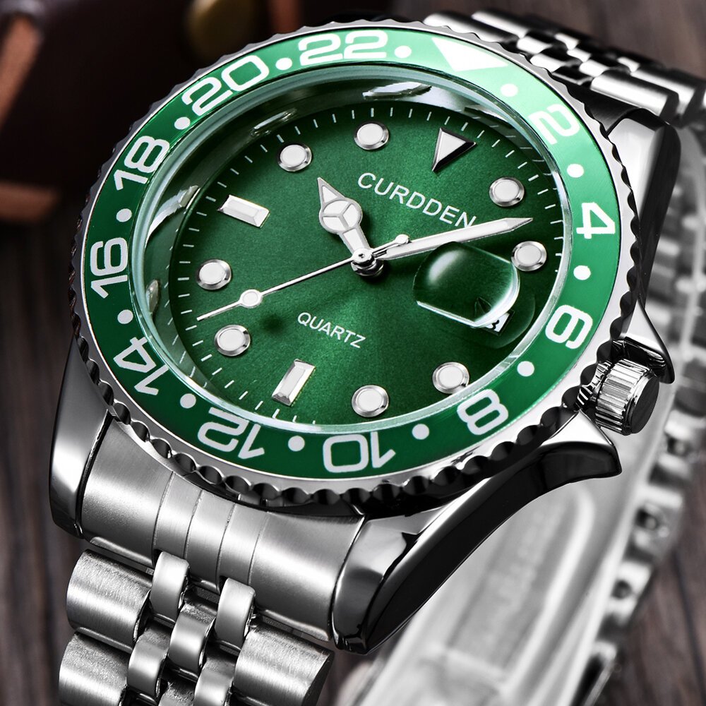 men famous brand watches students boys fashion stainless steel band casual calendar quartz watch green relogios masculinos 2024 men famous brand watches students boys fashion stainless steel band casual calendar quartz watch green relogios masculinos 2024