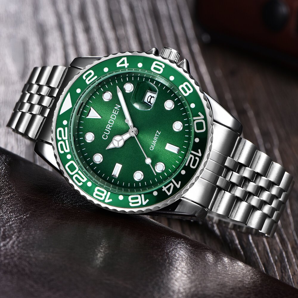 men famous brand watches students boys fashion stainless steel band casual calendar quartz watch green relogios masculinos 2024 men famous brand watches students boys fashion stainless steel band casual calendar quartz watch green relogios masculinos 2024