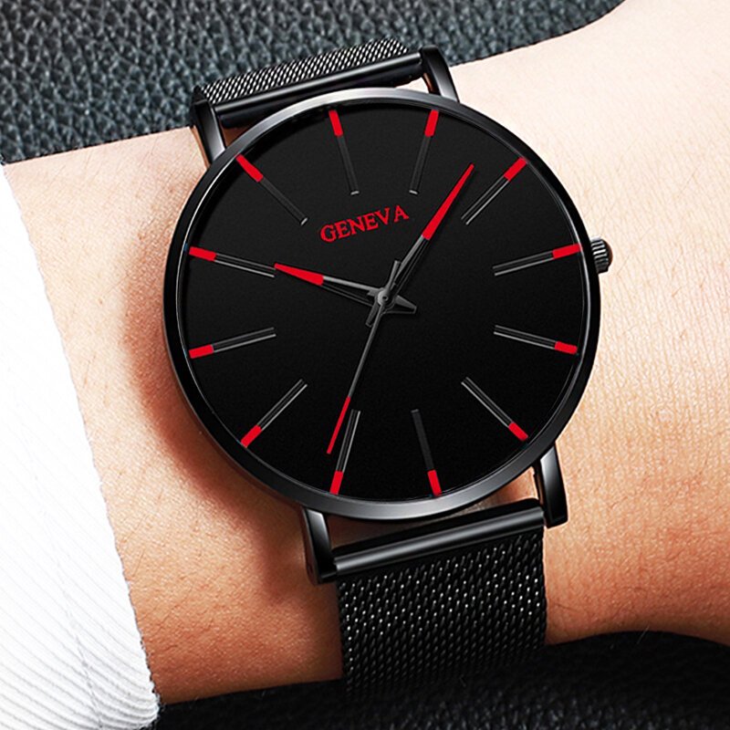 fashion ultra thin men business watches steel mesh band male's quartz watch relogio masculino fashion ultra thin men business watches steel mesh band male's quartz watch relogio masculino