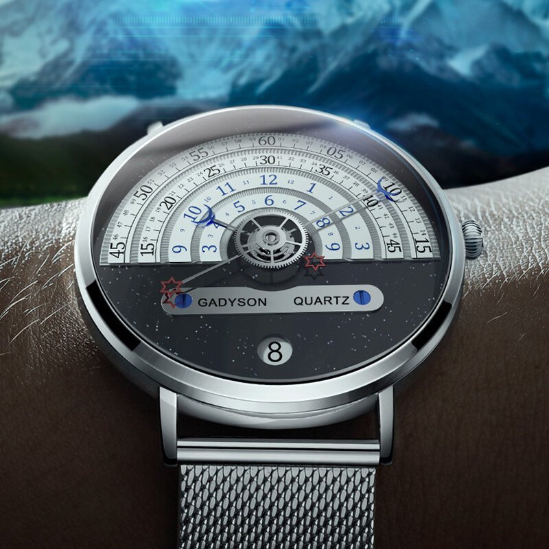 unique business men watch fashion auto date stainless steel strap quartz wristwatch man gifts for him calendar clock unique business men watch fashion auto date stainless steel strap quartz wristwatch man gifts for him calendar clock