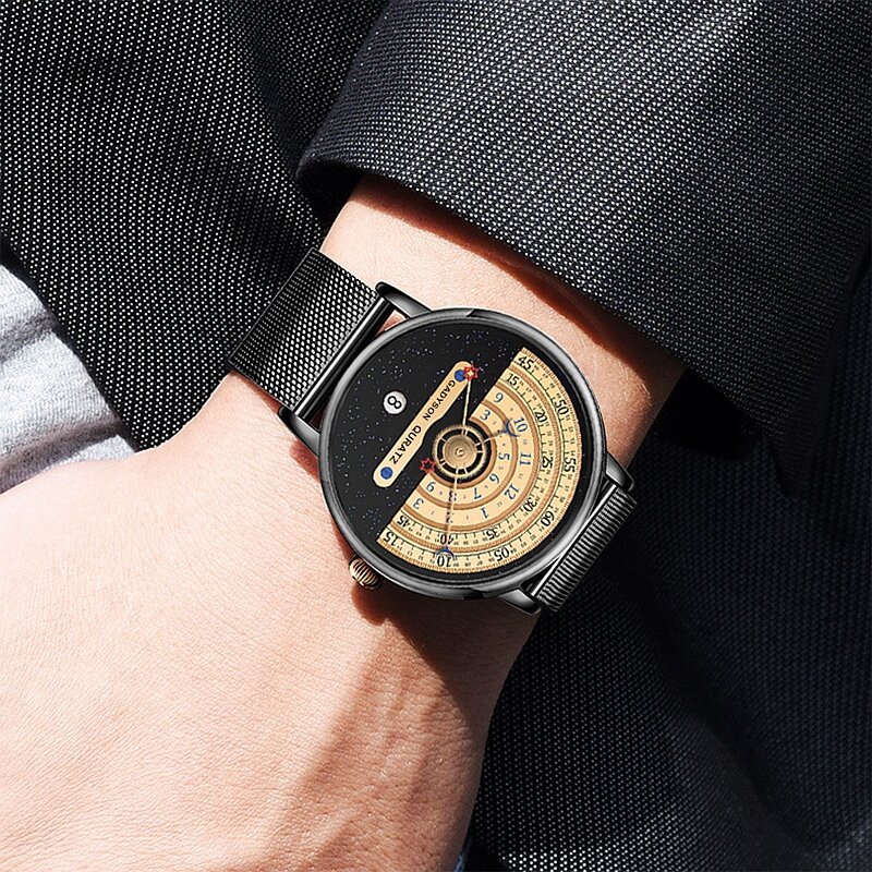 unique business men watch fashion auto date stainless steel strap quartz wristwatch man gifts for him calendar clock unique business men watch fashion auto date stainless steel strap quartz wristwatch man gifts for him calendar clock