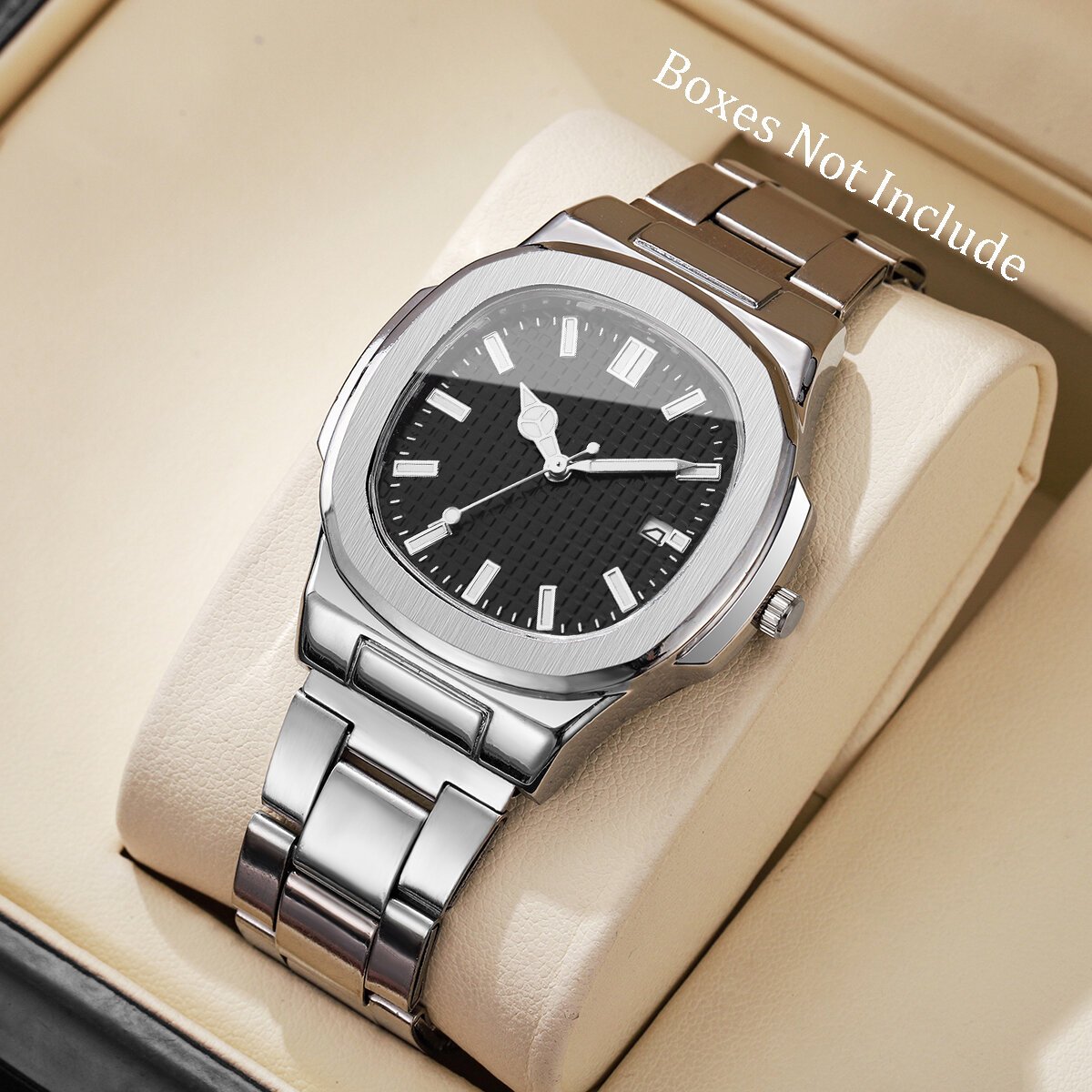 luxury square men business watches simple calendar quartz watch for mens clock(without box) luxury square men business watches simple calendar quartz watch for mens clock(without box)