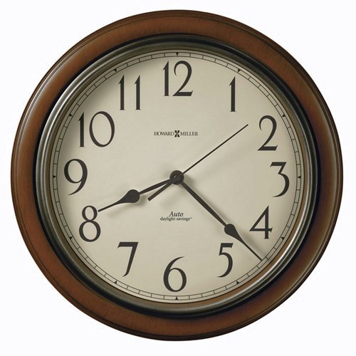 Talon Wall Clock, 15-1/4in, Cherry