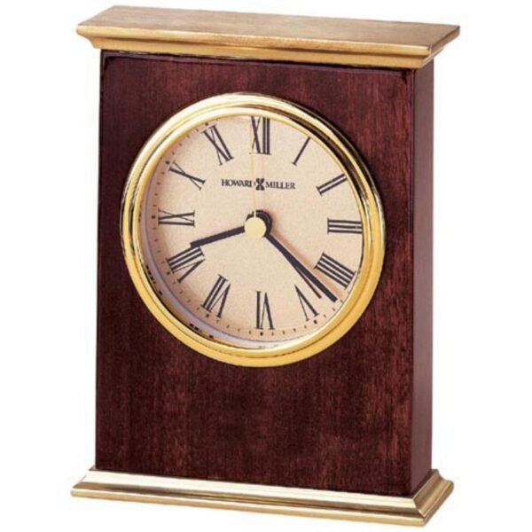 Howard Miller 645447 5-1/2 X 4-1/4 Laurel Hardwood Analog Table Top Clock - Pink