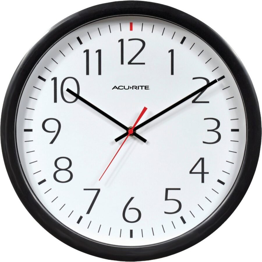 AcuRite 14.5 Timex Set and Forget Wall Clock — Residential Use Standard Application