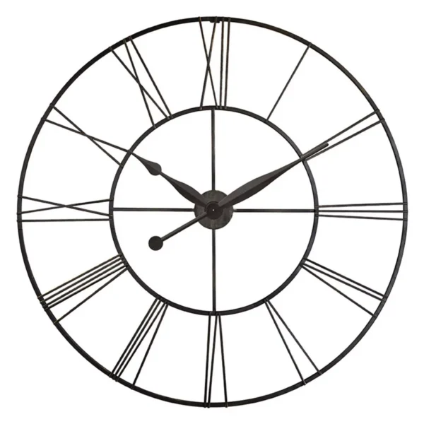 45" Sky Scraper Wall Clock Black