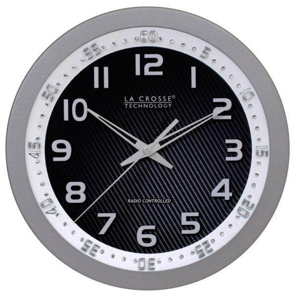 La Crosse Technology 10" WWVB Chapter Ring Analog Wall Clock