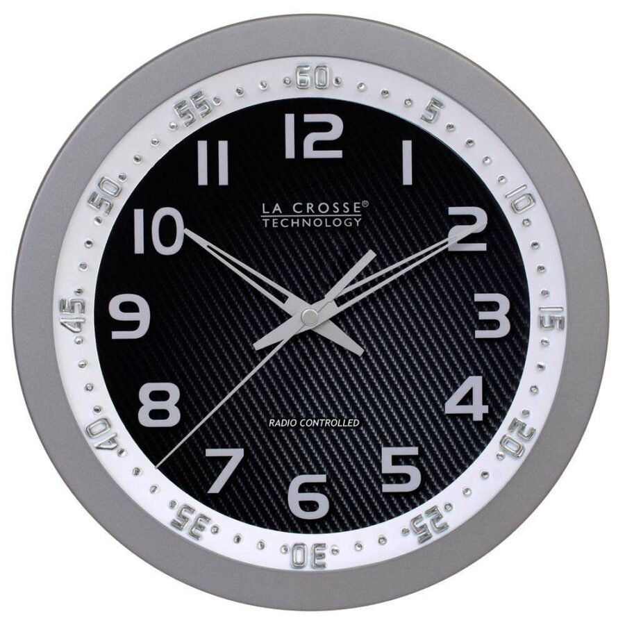 La Crosse Technology 10" WWVB Chapter Ring Analog Wall Clock