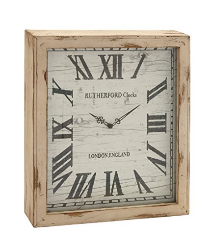 Benzara Timelessly Rustic Wood Wall Clock