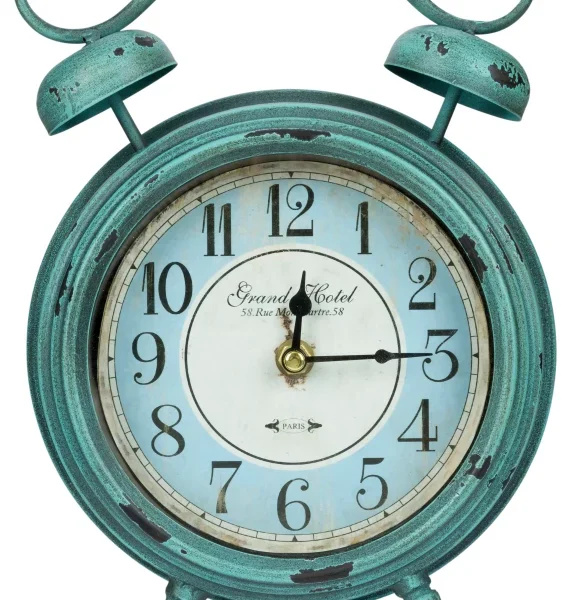 Micha Table Clock Vintage Aqua