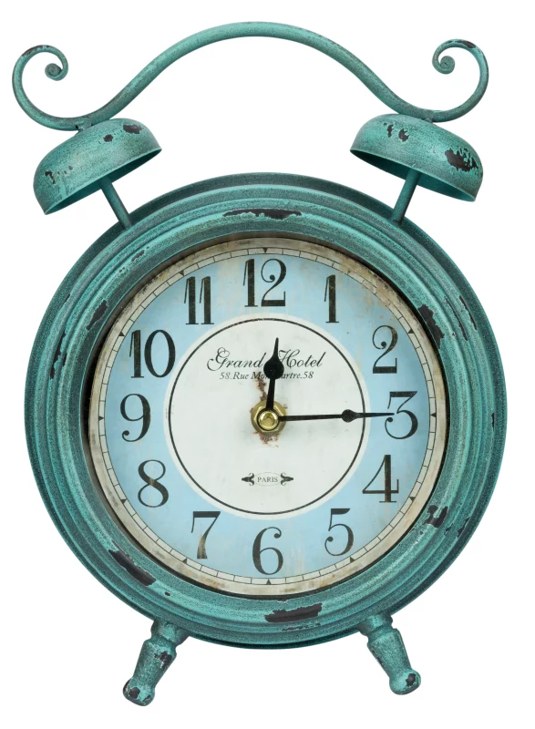 Micha Table Clock Vintage Aqua